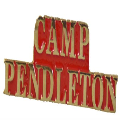 CAMP PENDLETON LAPEL PIN OR HAT PIN - Size 1-1/4" - VETERAN OWNED BUSINESS