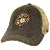 7.62 Design USMC Eagle Globe & Anchor Logo Vintage Trucker Hat Black view 1