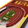 YouTheFan NCAA USC Trojans 3D Stadium 6x19 Banner - Los Angeles Memorial Coliseum view 3
