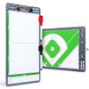 Champion Sports Dry Erase Clipboard for Coaching Baseball - Whiteboards for Strategizing, Techniques, Plays - 2-Sided Clipboards with Clip - Front Side Full Feild - Backside 2-Team Lineup (BSBOARD) view 1