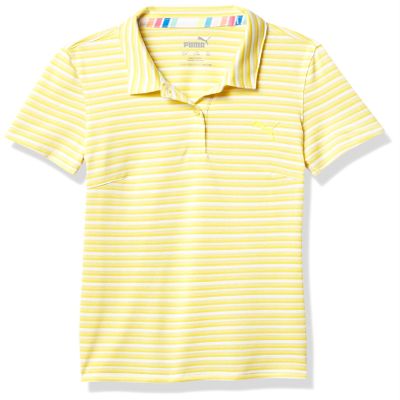 pumagolf Golf 2020 Girl's Links Polo, Super Lemon, Small