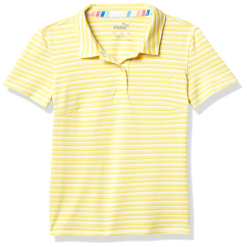 pumagolf Golf 2020 Girl's Links Polo, Super Lemon, Small