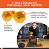 Body Sport Urethane Aerobic Dumbbells, 15 lb. (2-Pack) - Premium Hand Weights with Solid Steel Core & Ergonomic Gel Coating for Fitness Training & Strength Building view 2