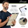 Champion Sports Dry Erase Clipboard for Coaching Volleyball - Whiteboards for Strategizing, Techniques, Plays - 2-Sided Clipboards with Clip - Front Side Full Court - Backside Half Court and Lineup view 4