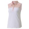 pumagolf Golf 2020 Women's Tie Dye Blocked Sleeveless Polo, Peachskin, Large view 1