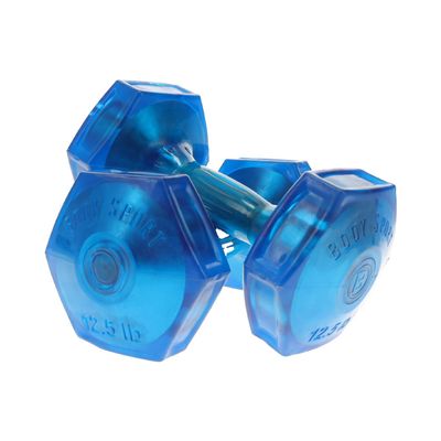 Body Sport Urethane Aerobic Dumbbells, 12.5 lb. (2-Pack) - Premium Hand Weights with Solid Steel Core & Ergonomic Gel Coating for Fitness Training & Strength Building