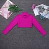 Hularka Kids Girls Basics Sportswear Mock Neck Ballet Dance Tank Crop Top Athletic Sports Gymnastics Activewear Rose_Red 12 view 3