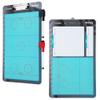 Champion Sports Dry Erase Clipboard for Coaching Hockey - Whiteboards for Strategizing, Techniques, Plays - 2-Sided Clipboards with Clip - Front Side Full Rink - Backside Half Rink Close-up view 2