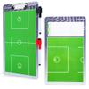 Champion Sports Dry Erase Clipboard for Coaching Lacrosse - Whiteboards for Strategizing, Techniques, Plays - 2-Sided Clipboards with Clip - Front Side Full Field - Backside Half Field and Lineup view 2