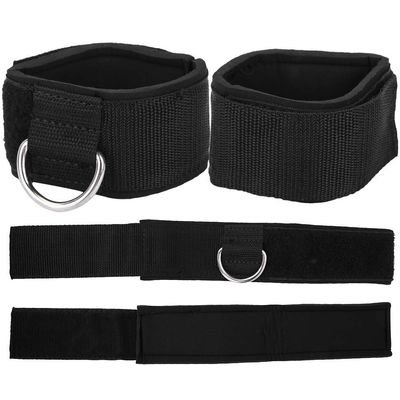Ankle Strap, 1 Pair Fitness Sports Exercise Ankle Straps D-Ring Ankle Cuffs Ankle Strength Strap for Gym Training