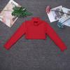 Hularka Kids Girls Basics Sportswear Mock Neck Ballet Dance Tank Crop Top Athletic Sports Gymnastics Activewear Red 12 view 3