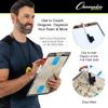 Champion Sports Dry Erase Clipboard for Coaching Basketball - Whiteboards for Strategizing, Techniques, Plays - 2-Sided Clipboards with Clip - Front Side Full Court - Backside Half Court and Lineup view 4