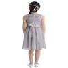 Hularka Kids Girls Sequined Floral Lace Flower Girl Dress Sleeveless Wedding Party Dress Pageant Proms Ball Gown Gray 6 view 3