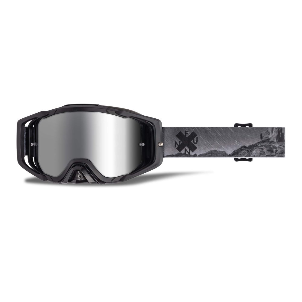 Funn Soljam MTB Enduro DH Goggle, Anti-Fog, Additional Transparent Lens, Bag and Tear-Off Sheets, Black