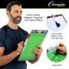 Champion Sports Dry Erase Clipboard for Coaching Football - Whiteboards for Strategizing, Techniques, Plays - 2-Sided Clipboards with Clip - Front Side Full Feild - Backside Play Creation, 10 x 16 view 4