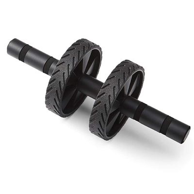 Ab Roller Wheel AGYH Home/Gym Beginner Fitness, Silent Rolling Design Single/Double Wheel Rebound, Lightweight and Portable, Easy to Install (Size : Style 2)