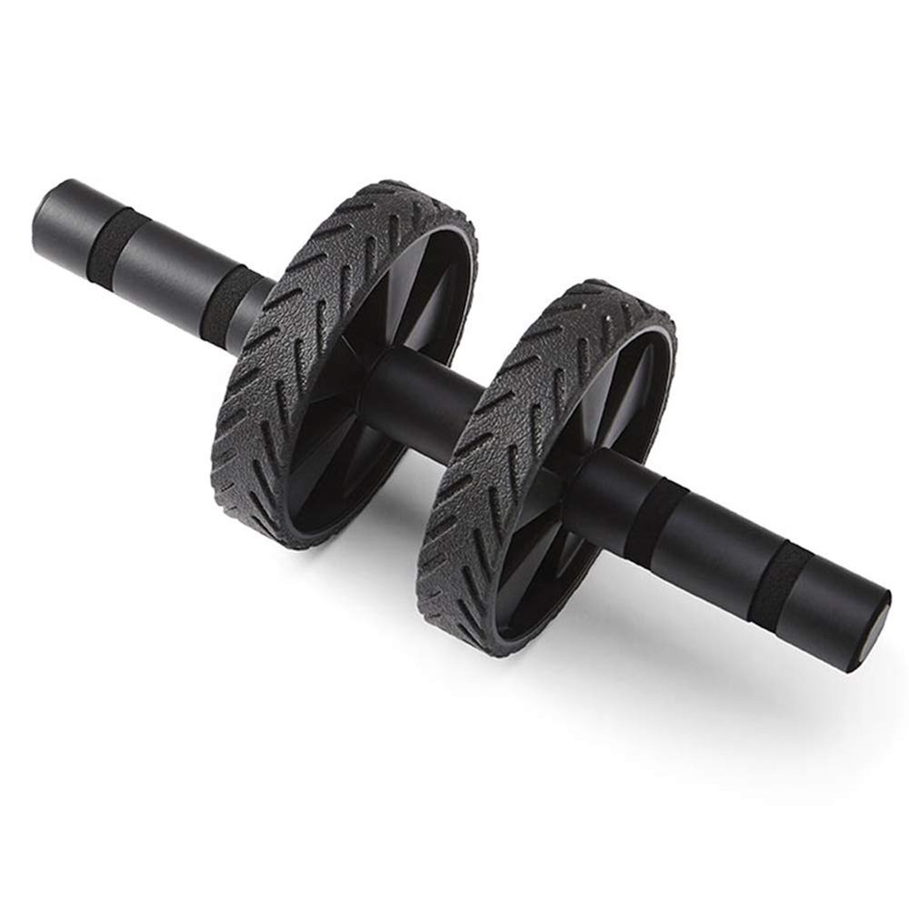 Ab Roller Wheel AGYH Home/Gym Beginner Fitness, Silent Rolling Design Single/Double Wheel Rebound, Lightweight and Portable, Easy to Install (Size : Style 2)