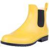 Asgard Women's Ankle Rain Boots Waterproof Chelsea Boots, Yellow 38.5 (Size 8) view 1