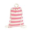 Westford Mill Nautical Drawstring Bag (One Size) (Natural/Gray) view 3