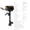 48V 1000W Jet Pump Brushless Outboard Motor Heavy Duty High-Speed Inflatable Fishing Boat Motor Engine view 2