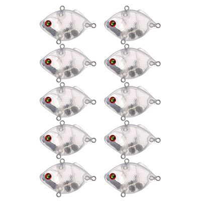FREE FISHER 25pcs Crankbait Blanks,Blank Fishing Lures Unpainted Blank Minnow Crankbaits Hard Bait Bodies Set 4.7cm 7.6g