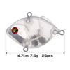 FREE FISHER 25pcs Crankbait Blanks,Blank Fishing Lures Unpainted Blank Minnow Crankbaits Hard Bait Bodies Set 4.7cm 7.6g view 2