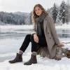 Asgard Women's Ankle Rain Boots Waterproof Chelsea Boots, Dark Brown 38.5 (Size 8) view 2