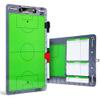 Champion Sports Dry Erase Clipboard for Coaching Soccer - Whiteboards for Strategizing, Techniques, Plays - 2-Sided Clipboards with Clip - Front Side Full Field - Backside Half Field Close-up view 1