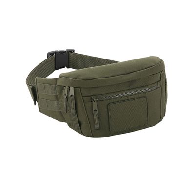 BagBase Molle Utility Waist Pack BG842 - Army Military Fanny Hip Belt Bag Pack - Military Green