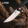 CJRB Folding Knife Gobi(J1906) Stonewash D2 Steel Balde G10 Tactical Handle Pocket Folding Knife EDC view 2