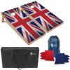 Tailgating Pros Regulation Cornhole Boards Flag Set - Includes 8 Bean Bags, Carrying Cases, and 4'x2' Corn Hole Toss Game view 1