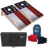 Tailgating Pros Regulation Cornhole Boards Flag Set - Includes 8 Bean Bags, Carrying Cases, and 4'x2' Corn Hole Toss Game view 1