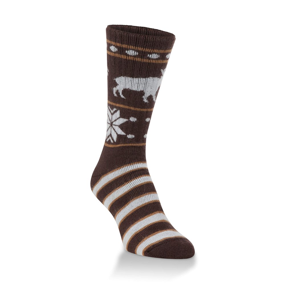 Hiwassee Novelty Crew Socks 1 Pair, Moosin Up, Medium