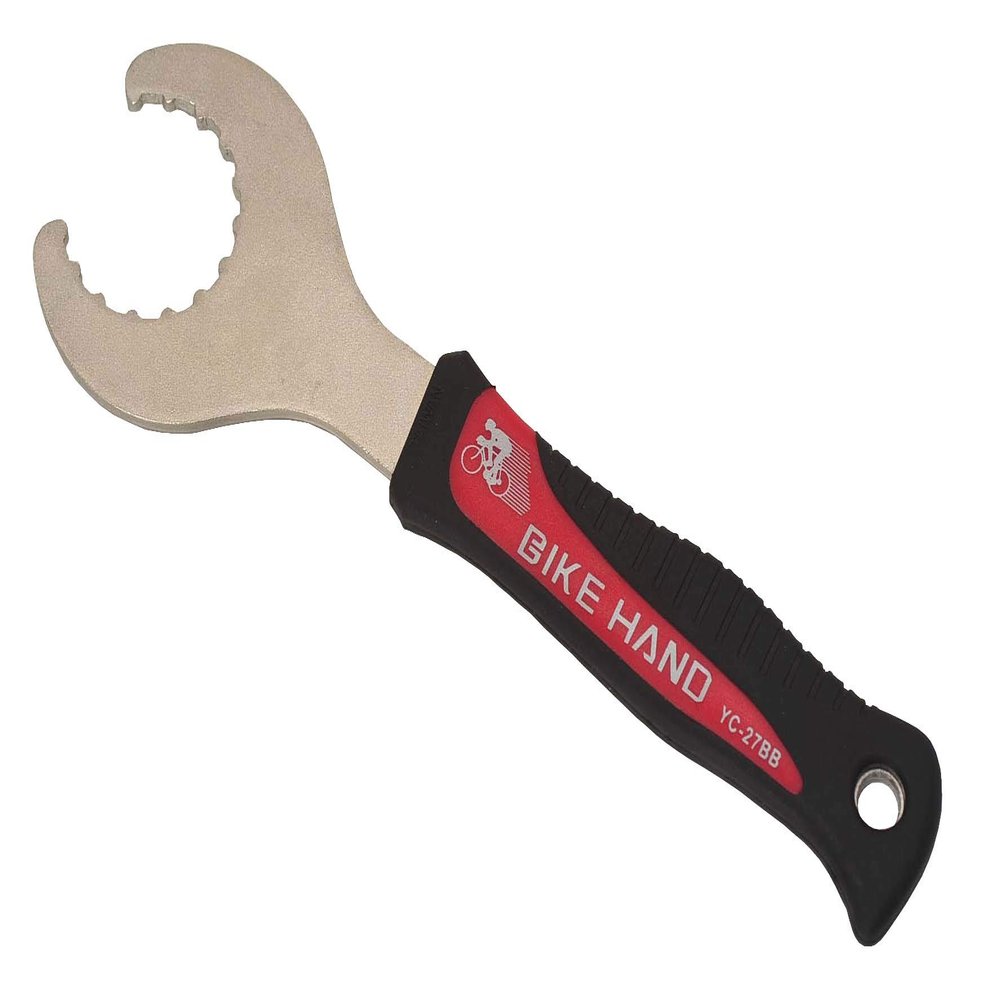 Bike Hand YC-27BB Shimano Hollow-Tech II BB Wrench, Silver - Large