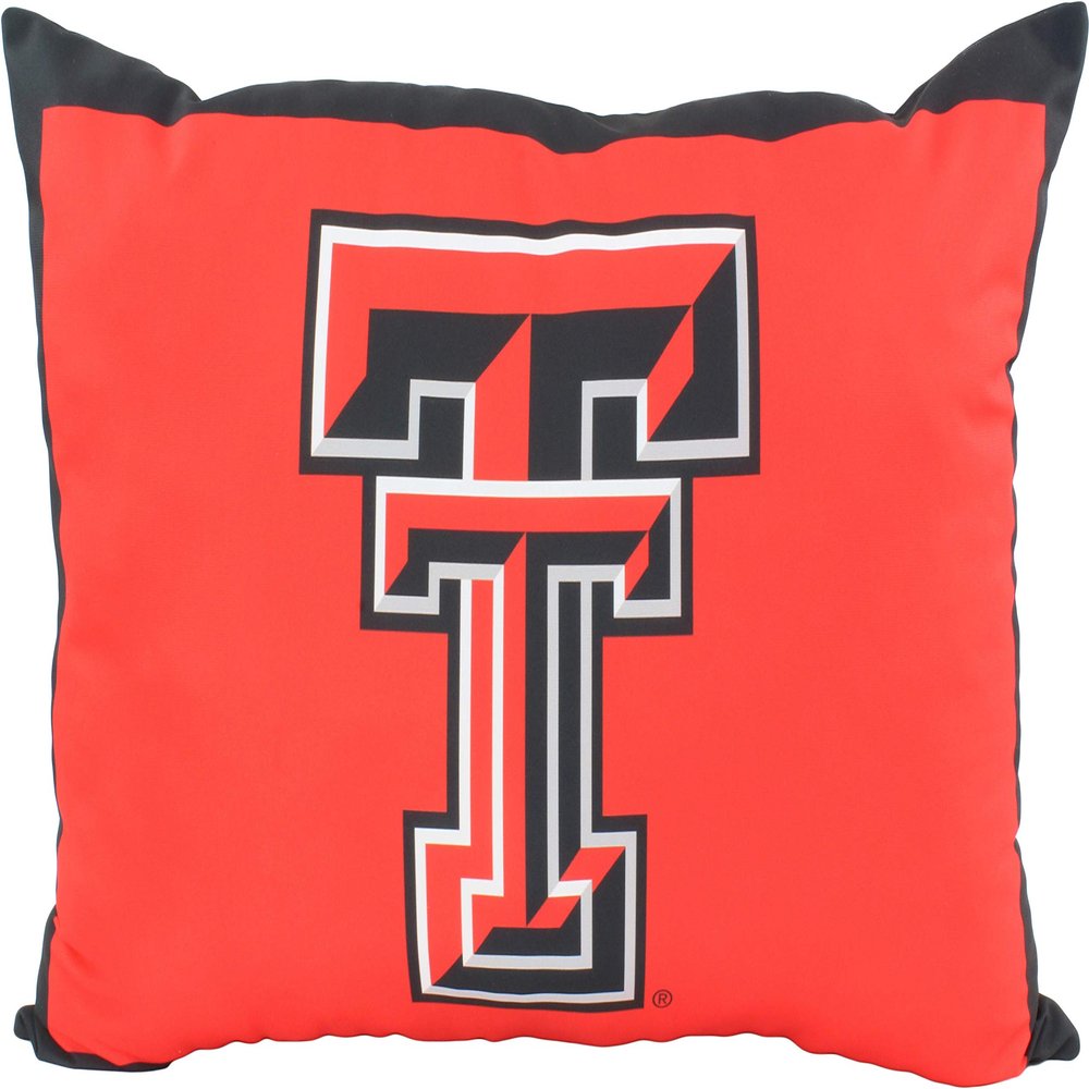 College Covers Everything Comfy Texas Tech Red Raiders 20" x 28" Fully Stuffed Big Logo Pillow