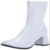 Ellie Women's Ziggy Gogo Boot, White Patent (Shiny), 6 view 1