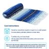 La Montana Mexican Blankets and Throws, 4 Pk, 74"x50" - Made in Mexico, Lightweight Yoga Blanket for Schools, Studios, Outdoors, Camping, Picnic, Decor - Machine Washable, Cobalt Blue/Light Blue/White view 3