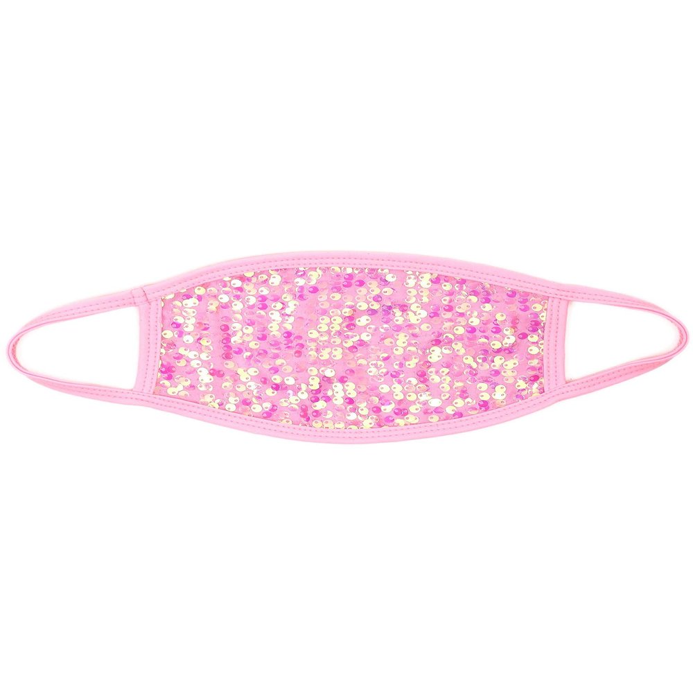 B Glittz Wanda Sequin Festival Cover- EDM Rave Techno Dance Trance Pink