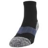Gildan Men's Active Strategic Cushion Ankle Socks, Multipairs, Black/Slate (6-Pairs), Shoe Size: 6-12 view 3