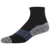 Gildan Men's Active Strategic Cushion Ankle Socks, Multipairs, Black/Slate (6-Pairs), Shoe Size: 6-12 view 4