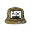 Buck-Eye Pill Patch Tropic Multicam Unisex Trucker Hat view 1