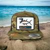 Buck-Eye Pill Patch Tropic Multicam Unisex Trucker Hat view 3