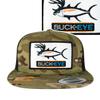Buck-Eye Pill Patch Tropic Multicam Unisex Trucker Hat view 4