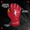 BRUCE BOLT Original Series Short Cuff Red Batting Glove - Red XXLarge view 2