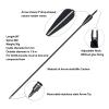 60'' Archery Recurve Bow Takedown Bow Hunting Bow and Arrow Set Adult Target Practice Competition Survival Longbow Right Hand 30-50lbs with 6pcs Fiberglass Arrows (40lbs) view 4