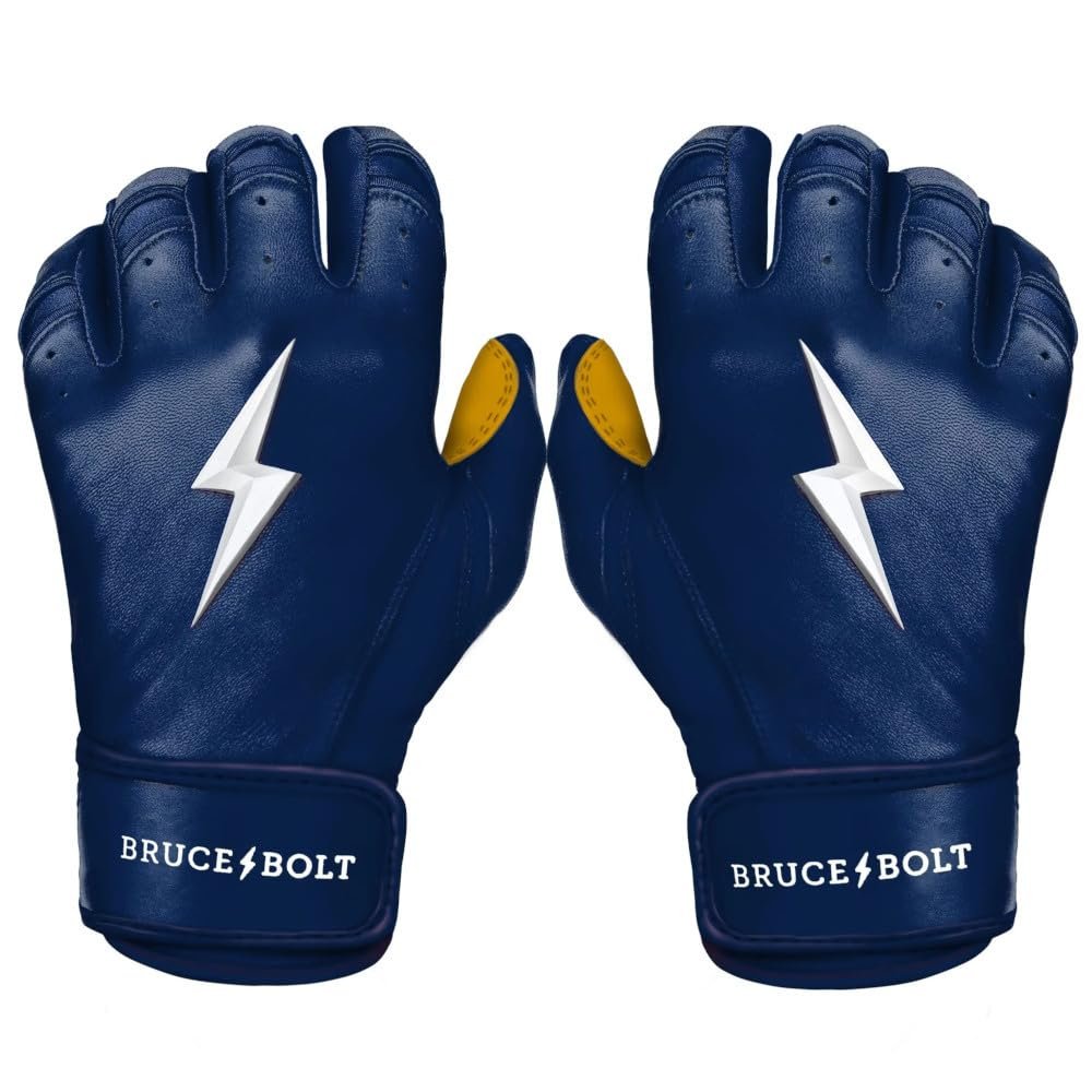 BRUCE BOLT Original Series Short Cuff Navy Batting Glove - Navy XXLarge