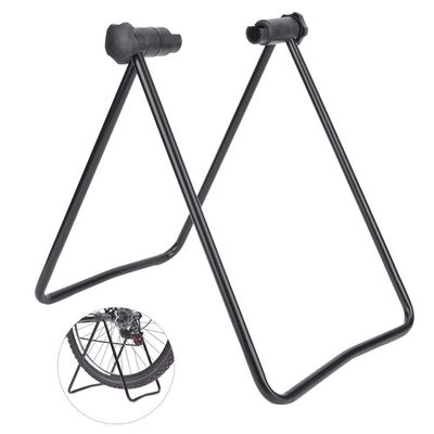 Alomejor Display Stand Triple Wheel Hub Foldable Utility Stand Adjustable Repair Parking Holder Steel Frame for Storage