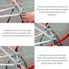 Alomejor Display Stand Triple Wheel Hub Foldable Utility Stand Adjustable Repair Parking Holder Steel Frame for Storage view 2