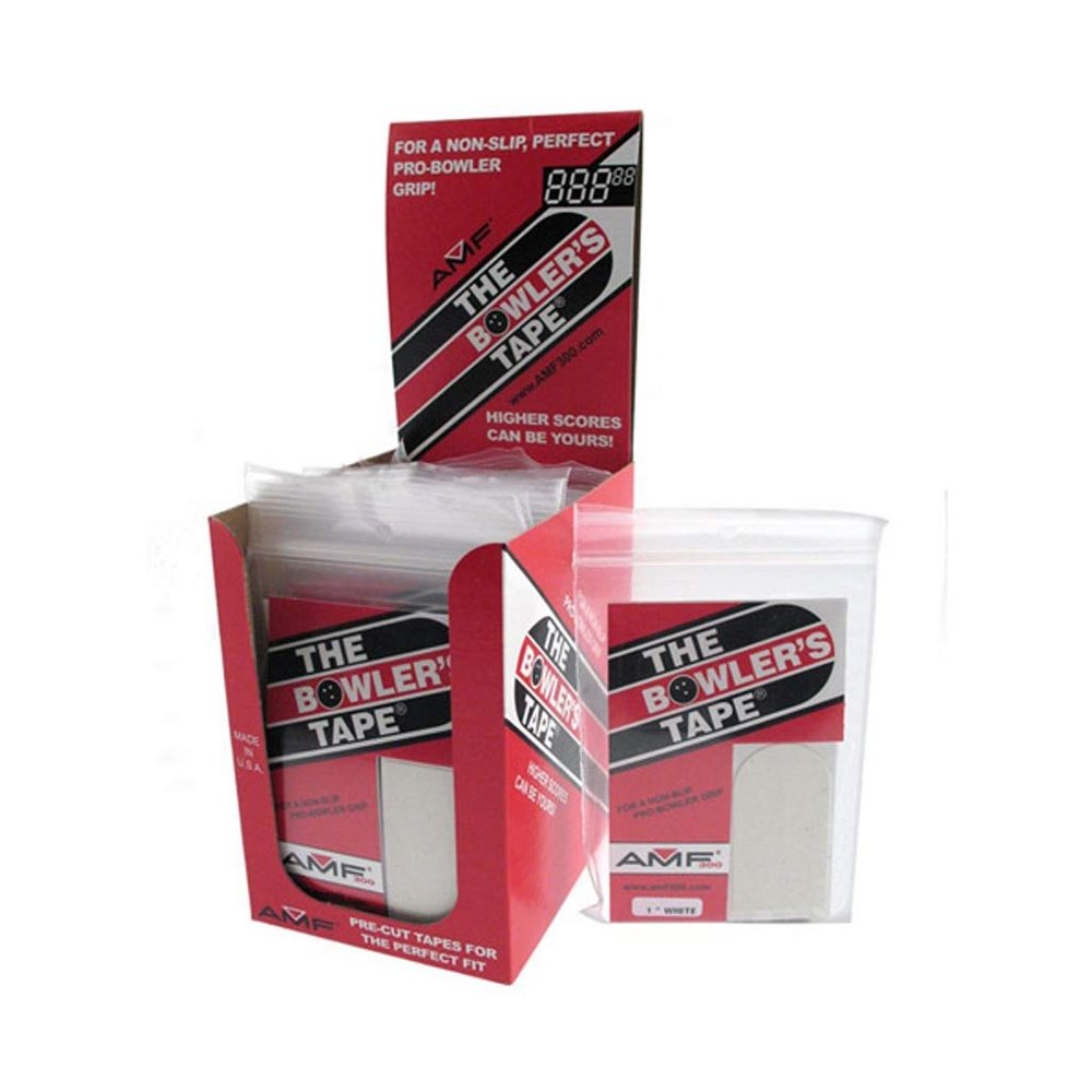 AMF 300 Bowlers Dispenser 30 pc. Tape 1" Thumb White (12/pkg)