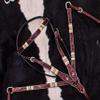 Showman Rawhide Braided Leather Headstall & Breast Collar Set view 2